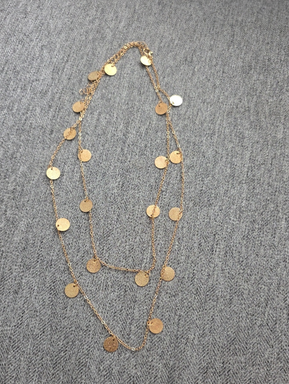 Gold Disc Necklace - Women Jewelry